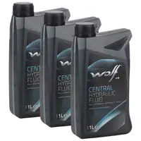 3L 3 LIter WOLF CENTRAL HYDRAULIC FLUID Hydraulik&ouml;l f&uuml;r BMW FIAT MERCEDES OPEL VOLVO VW