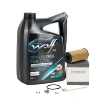 5L WOLF 5W30 C2/C3 Engine Oil + HIRSCHER Oil Filter for BMW F20, F21, F22, F23, F30, F31, F32, B37, B38