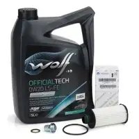 5L WOLF 0W20 LS-FE Motor&ouml;l + ORIGINAL MOPAR &Ouml;lfilter f&uuml;r ALFA ROMEO Giulia Stelvio 2.2 D