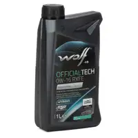 1L 1 Liter WOLF OFFICIALTECH 0W-16 RXFE Motor&ouml;l API SP ILSAC GF-6B Renault AN2022
