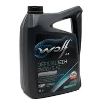 5L WOLF 0W20 LS-FE Motor&ouml;l + HIRSCHER &Ouml;lfilter f&uuml;r OPEL Astra K Insignia B 1.5 CRDi/CDTI