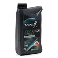 7L WOLF OFFICIALTECH 0W20 C6 F Engine Oil + ORIGINAL Ford Oil Filter for Focus 4 1.5 EcoBlue
