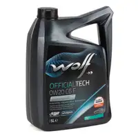 7L WOLF OFFICIALTECH 0W20 C6 F Engine Oil + ORIGINAL Ford Oil Filter for Focus 4 1.5 EcoBlue