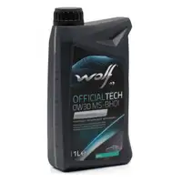 1L 1 Liter WOLF OFFICIALTECH 0W30 MS-BHDI Motor&ouml;l &Ouml;l f&uuml;r PSA B71 2312 Fiat 9.55535-DS1/GS1
