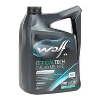 9L 9 Liter WOLF OFFICIALTECH 0W-30 MS-BFE Motor&ouml;l f&uuml;r BMW LL-19 FE 229.51 OPEL OV0401547