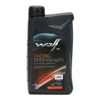 1L 1 Liter WOLF RACING ESTER 10W-60 FS Motor&ouml;l API SN BMW M-SERIES FORD PORSCHE