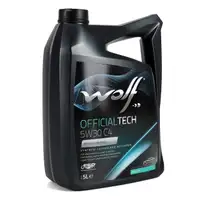 8L 8 Liter WOLF OFFICIALTECH 5W30 C4 Motor&ouml;l &Ouml;l f&uuml;r MB 229.51 RENAULT RN0720 9.55535-S4