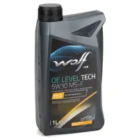 1L 1 Liter WOLF OE LEVEL TECH 5W30 MS-F Motor&ouml;l &Ouml;l f&uuml;r FORD WSS-M2C913-C/-D RENAULT RN0700