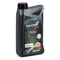 Filterset + 4L WOLF ECOTECH 5W30 SP/RC D1-3 f&uuml;r CITROEN C1 PEUGEOT 107 TOYOTA Aygo B1 1.0