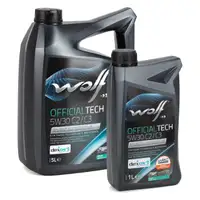 6L 6 Liter WOLF OFFICIALTECH 5W30 C2/C3 Motor&ouml;l f&uuml;r BMW LL-04 dexos2 229.51/52 505.00/01