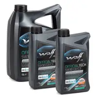 7L 7 Liter WOLF OFFICIALTECH 5W30 C2/C3 Motor&ouml;l f&uuml;r BMW LL-04 dexos2 229.51/52 505.00/01