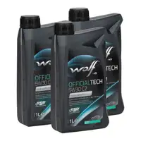 3L WOLF OFFICIALTECH 5W30 C2 Motor&ouml;l f&uuml;r FIAT 9.55535-S1 PSA B71 2290-2014 RENAULT RN 0700