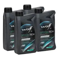 4L WOLF OFFICIALTECH 5W30 C2 Motor&ouml;l f&uuml;r FIAT 9.55535-S1 PSA B71 2290-2014 RENAULT RN 0700