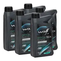 5L WOLF OFFICIALTECH 5W30 C2 Motor&ouml;l f&uuml;r FIAT 9.55535-S1 PSA B71 2290-2014 RENAULT RN 0700