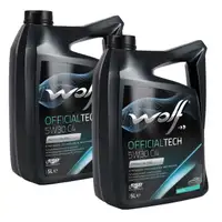 10L 10 Liter WOLF OFFICIALTECH 5W30 C4 Motor&ouml;l &Ouml;l f&uuml;r MB 229.51 RENAULT RN0720 9.55535-S4