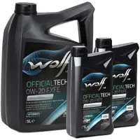 7L 7 Liter WOLF OFFICIALTECH 0W-20 FXFE Motor&ouml;l &Ouml;l Ford WSS-M2C954-A1