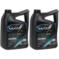 10L 10 Liter WOLF OFFICIALTECH 0W-20 FXFE Motor&ouml;l &Ouml;l Ford WSS-M2C954-A1