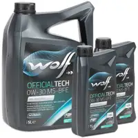 7L 7 Liter WOLF OFFICIALTECH 0W-30 MS-BFE Motor&ouml;l f&uuml;r BMW LL-19 FE 229.51 OPEL OV0401547