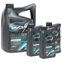 8L 8 Liter WOLF OFFICIALTECH 0W-30 MS-BFE Motor&ouml;l f&uuml;r BMW LL-19 FE 229.51 OPEL OV0401547