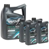 9L 9 Liter WOLF OFFICIALTECH 0W-30 MS-BFE Motor&ouml;l f&uuml;r BMW LL-19 FE 229.51 OPEL OV0401547