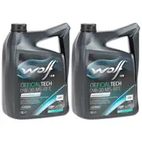 10L 10 Liter WOLF OFFICIALTECH 0W-30 MS-BFE Motor&ouml;l f&uuml;r BMW LL-19 FE 229.51 OPEL OV0401547