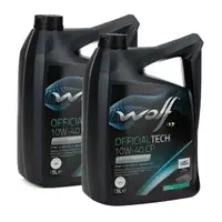 10L 10 Liter WOLF OFFICIALTECH 10W40 CP Motor&ouml;l &Ouml;l VW 501.01/505.00 MB 229.3