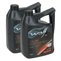 10L 10 Liter WOLF RACING ESTER 10W-60 FS Motor&ouml;l API SN BMW M-SERIES FORD PORSCHE