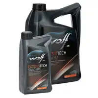 6L 6 Liter WOLF EXTENDTECH 5W40 HM Motor&ouml;l &Ouml;l f&uuml;r MB 229.5 PSA B71 2296 VW 502/505.00