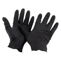 50x Gr&ouml;&szlig;e 10 / XL Nitril StellarGrip Handschuhe Schutzhandschuhe Diamantstruktur SCHWARZ