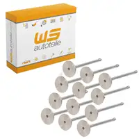 12x Auslassventil f&uuml;r PORSCHE 996 997 3.6 Turbo / S + 3.6 GT2 / RS 99610511372