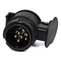 Adapter Kurzadapter Stecker Steckdose Set Anh&auml;nger Kupplung 13 auf 7 & 7 auf 13 polig