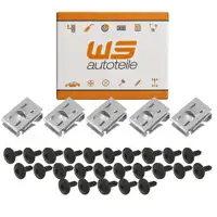25x Torx Schraube + 10x Blechmutter Radkasten Unterfahrschutz f&uuml;r AUDI SEAT SKODA VW