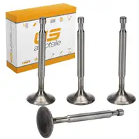 4x Einlassventil für PORSCHE 356 B 1600 Super 90 PS 01.1959-12.1963 61610540100