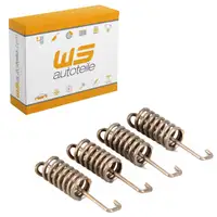 4x Feder R&uuml;ckzugfeder Bremsbacken f&uuml;r PORSCHE 911 3.3 SC / Turbo hinten 93035295700