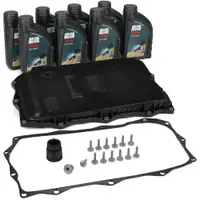 Transmission oil pan + gasket + filter + 8L FUCHS transmission oil for BMW 8-speed 8HP45-75