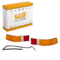 2x Rücklichtglas + Dichtung CHROM EU-Version für PORSCHE 911 1969-1973 links + rechts