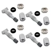 4x Metal Tire Valve for Mercedes-Benz A-, B-, C-, E-, GLA-, and S-Class 0004001300