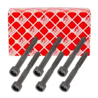 6 febi camshaft bearing screws, M6x54, for AUDI, SEAT, SKODA, and VW 1.2/1.4 TDI, 038103714G