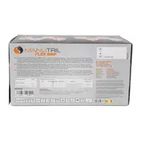 100x Gr&ouml;&szlig;e 7 / S Nitril Flex Grip Handschuhe Schutzhandschuhe diamantbeschichtet ORANGE