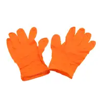 100x Gr&ouml;&szlig;e 9 / L Nitril Flex Grip Handschuhe Schutzhandschuhe diamantbeschichtet ORANGE