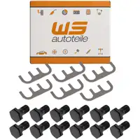 6x Sicherungsblech + 12x Schraube M12x1,25 Differential f&uuml;r PORSCHE 911 912 914 924