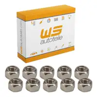 10x Mutter Sicherungsmutter M6 f&uuml;r PORSCHE 99908409402