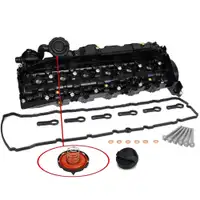 Ventildeckel + Deckel + Schraube D&uuml;senhalter f&uuml;r BMW BMW 3er 4er 5er 7er X3-6 35/40d N57