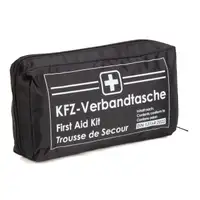 10-Pack Car First Aid Kit, Black, DIN 13164-2022, Best Before 07/2028