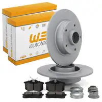 Brake discs + wheel bearings + brake pads for RENAULT Clio 4, Megane 3, Grandtour, Scenic 3 (rear)