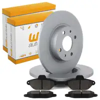 Brake Set: Brake Discs + Brake Pads for FIAT Punto 176 188 and LANCIA Y 840 with front ABS