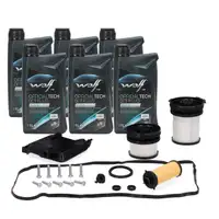 Getriebefilter Satz + 6L WOLF Getriebe&ouml;l MB 236.21 f&uuml;r MERCEDES W177 W247 8G-DCT 724.1