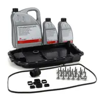 Getriebe&ouml;lwanne + 7L febi Getriebe&ouml;l f&uuml;r BMW E81-88 E90-93 E39 E60/61 E63 X1-6 6HP19 6HP21