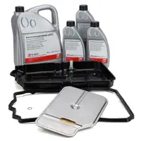 Getriebe&ouml;lwanne + Filter + Dichtung 7-Gang 722.9 + 8L febi Getriebe&ouml;l f&uuml;r MERCEDES-BENZ