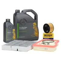 Filter Set + 6L ORIGINAL 5W30 MB 229.52 Engine Oil for MERCEDES W177, W247, C/X118, H/X247, M282